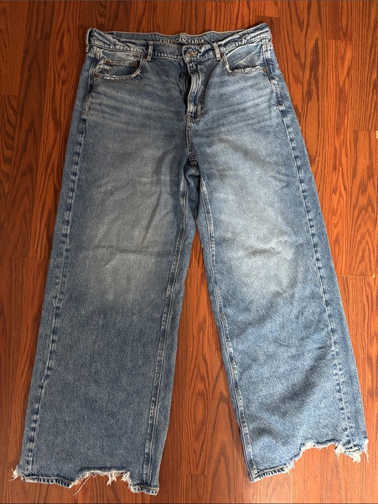 American Eagle Outfitters Denim - American Eagle Super High Rise Baggy Wide Leg Jeans